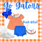 Go Gators smocked set
