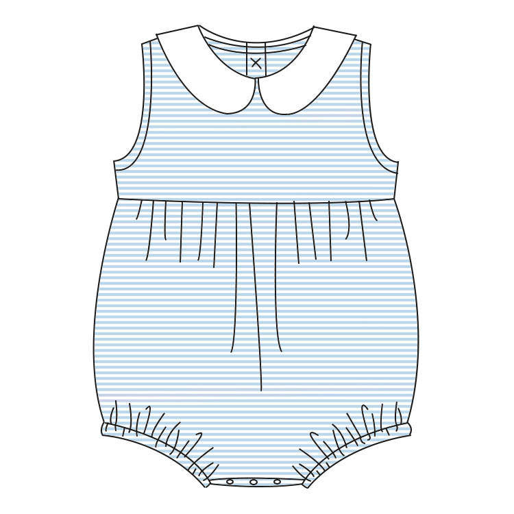 Light blue and white peterpan tank bubble – Yoyabee