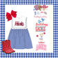 Royal Blue Gingham Dress