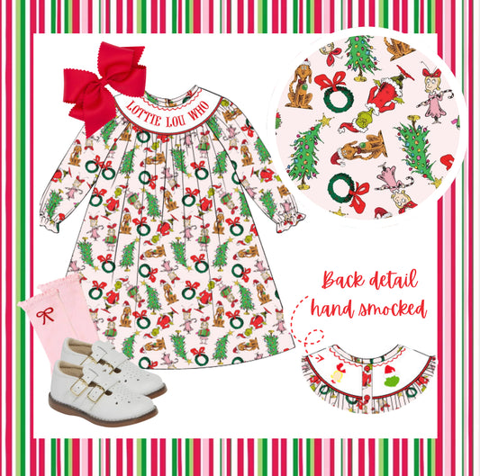 Lou Who Smock dress