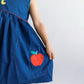 Girls vintage ABC back to school dress