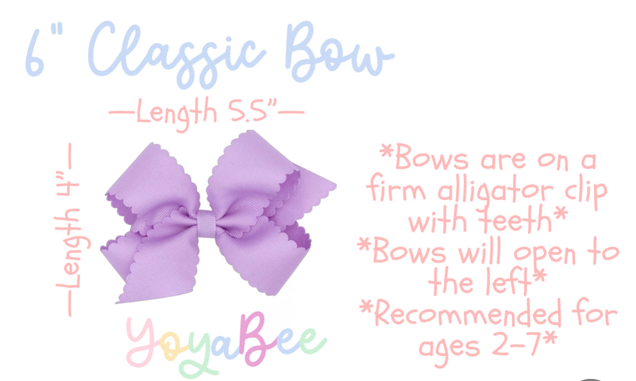 Pink bow white stitch