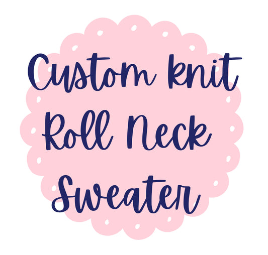 Custom name knit sweater