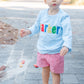 Bows name appliqué sweater