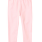 Light pink knit cotton leggings