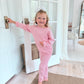 Girls knit organic cotton set
