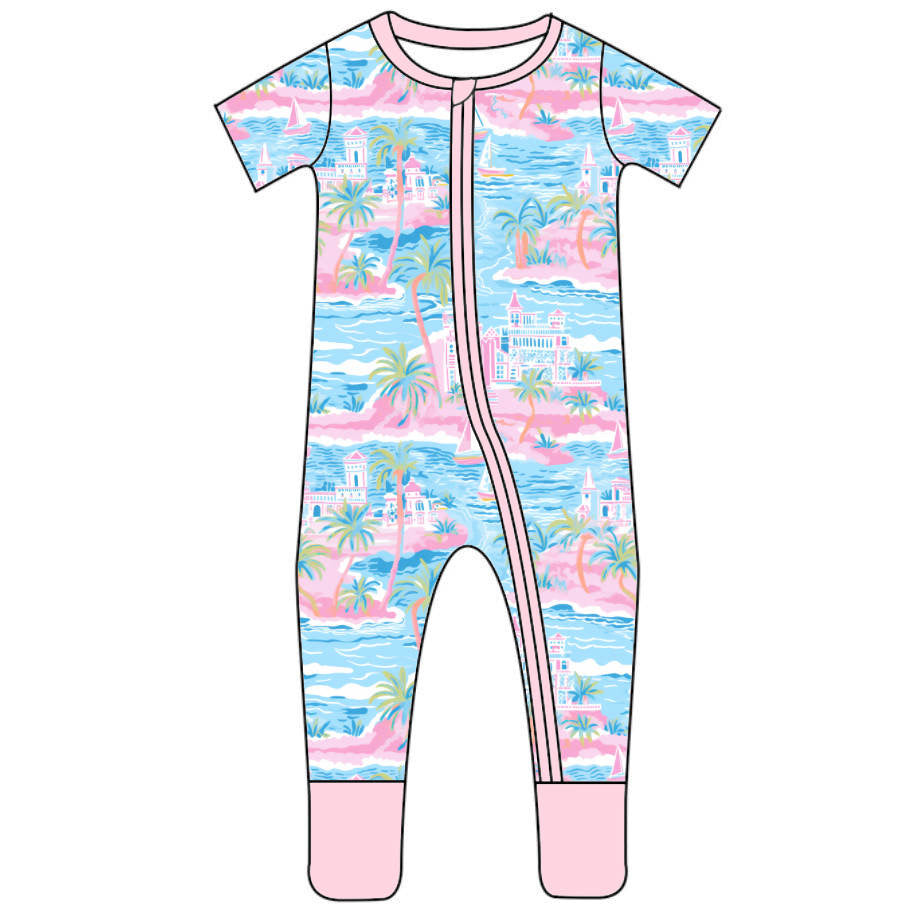 Seaside 1 piece bamboo pj