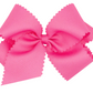 Hot pink 6” bow with scallops
