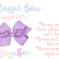 Navy blue bow with navy stitch