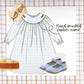 Girls hand smocked pie dress