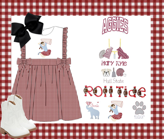 Garnet Gingham Dress
