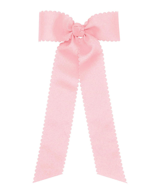 🎀 pink streamer bow on alligator clip