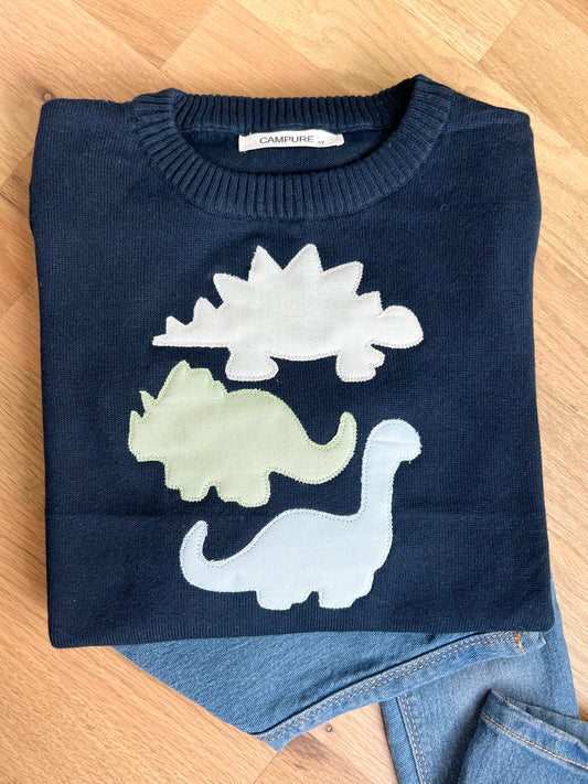 Boys Dino stack sweater