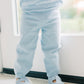 Blue SCALLOP organic cotton knit set