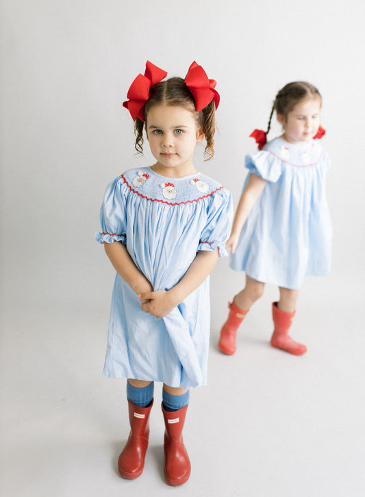 Smocked Santa dress