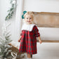 Girls Christmas plaid dress