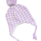 Lavender cotton winter hat