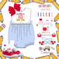Girls scallop back to school bubble