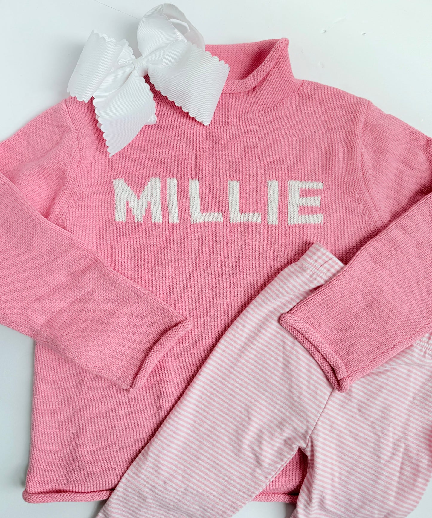 Custom name knit sweater