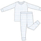 Blue gingham 2 piece bamboo PJ