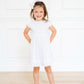 White Swiss dot dress