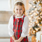 Girls plaid dress set