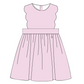 Pink corduroy scallop dress