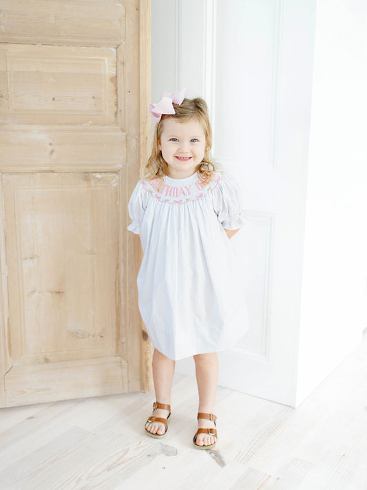 Birthday Girl smock dress