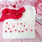 Hearts name monogram sweater