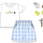 Boys French knot Easter set