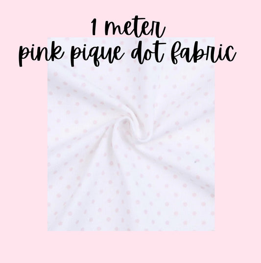 1 meter of pink bitty dot fabric