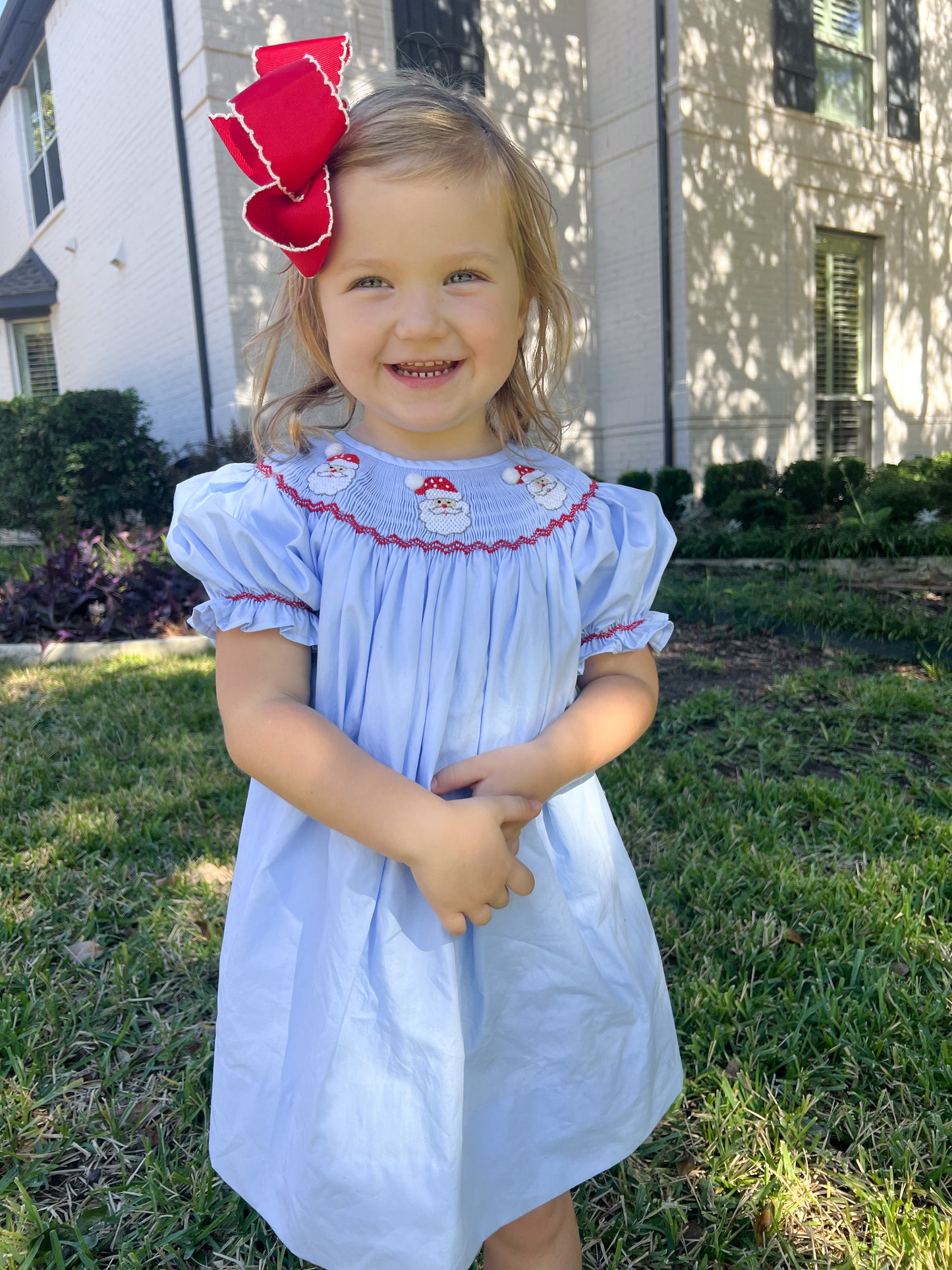 Smocked Santa dress