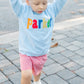 Bows name appliqué sweater