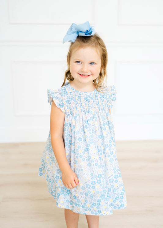 Girls twirly flower dress