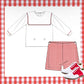 Boys valentines short set