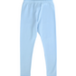 Light blue knit cotton leggings