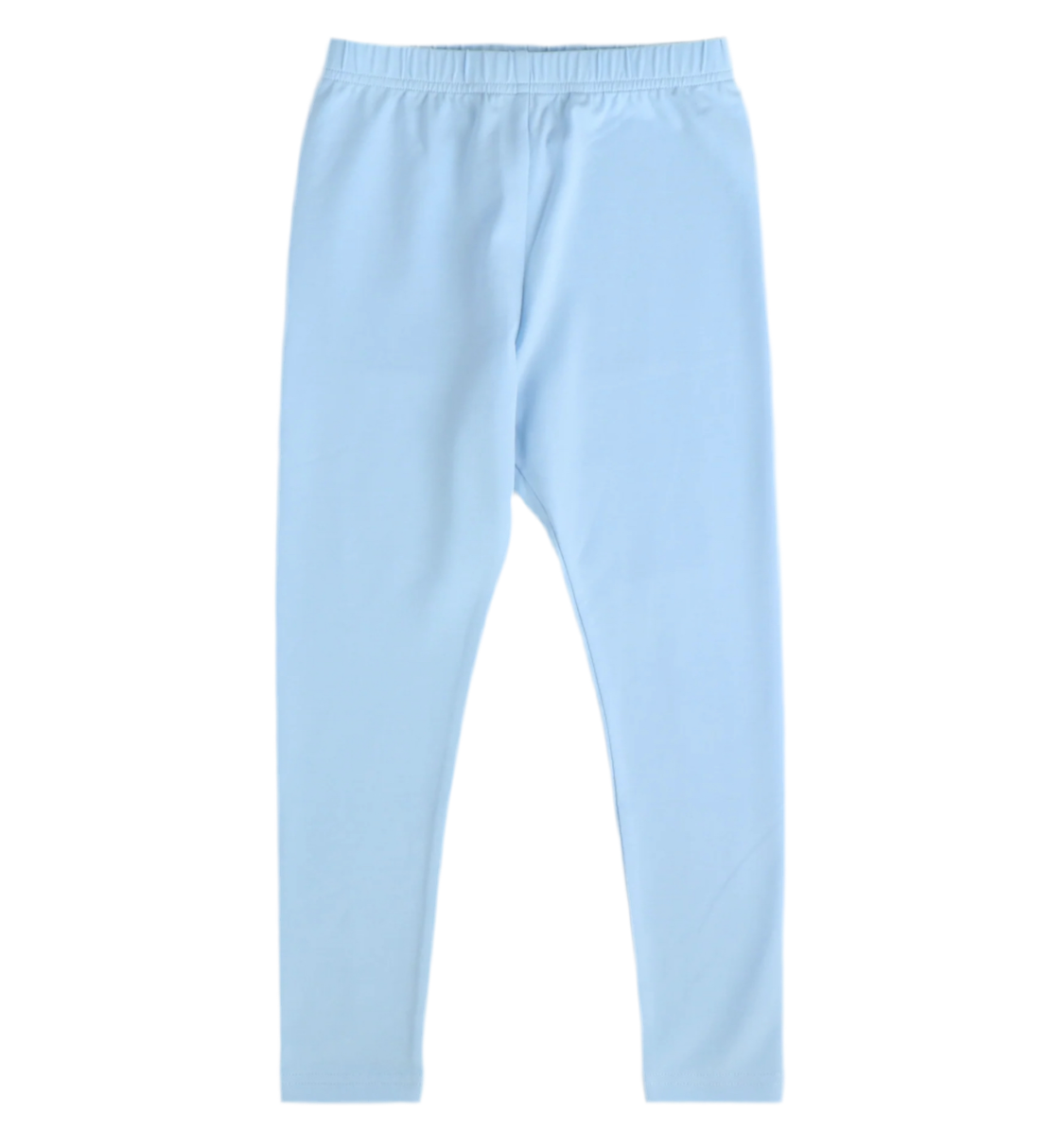 Light blue knit cotton leggings
