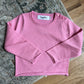 Fine knit pink roll necksweater