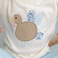 Girls turkey applique sweater