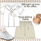 Boys gingham turkey short set