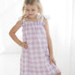Lavender check dress