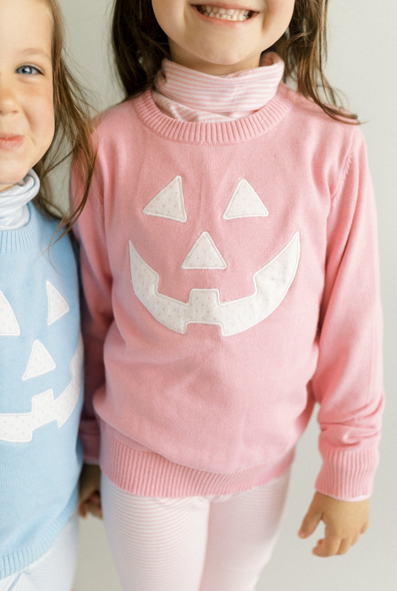 Pumpkin appliqué sweater