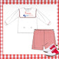 Boys valentines short set