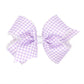 Lavender gingham bow