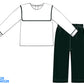 Green velvet boys pant set