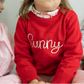 Girls red name sweater