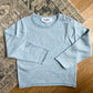 Fine knit light blue roll neck sweater