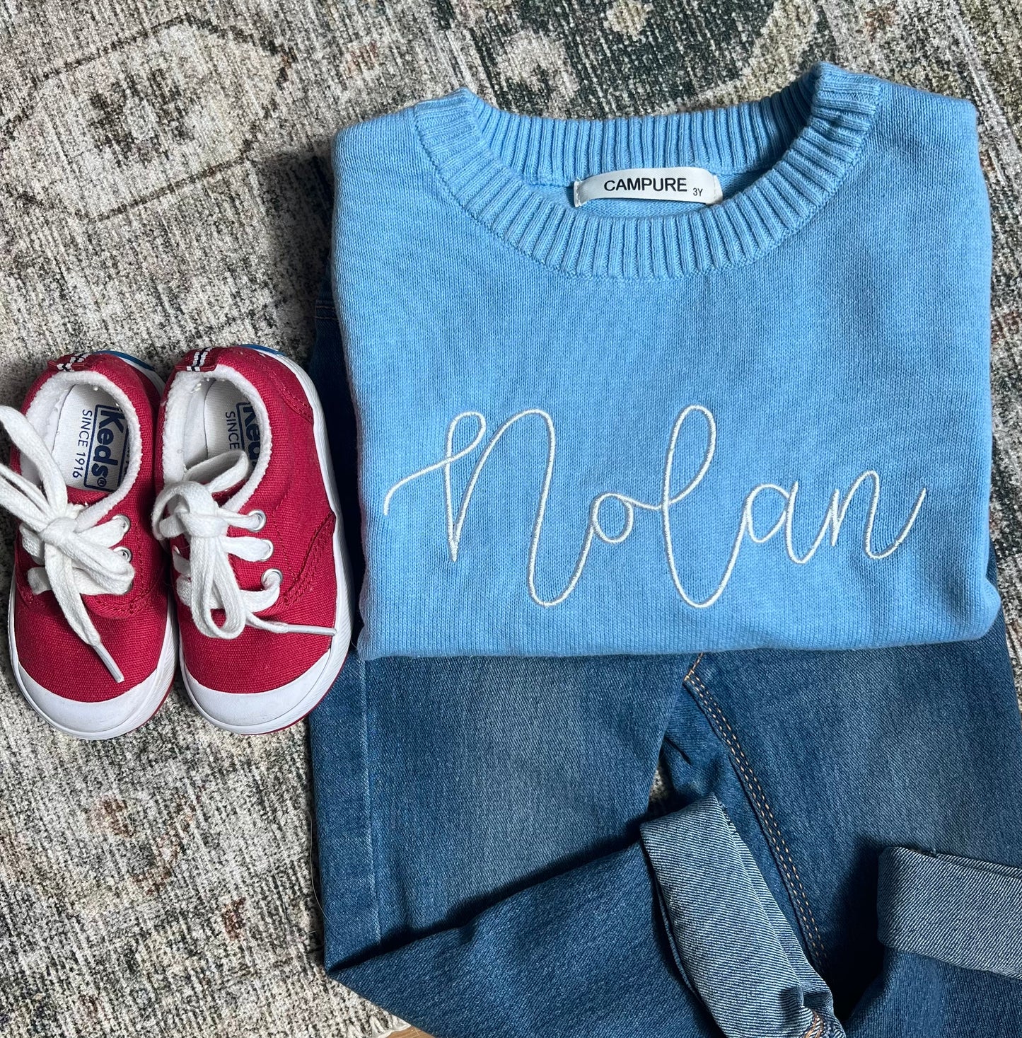 Boys personalized name sweater