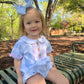 Bullion bunny blue gingham bubble