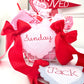 Valentines heart basket tag
